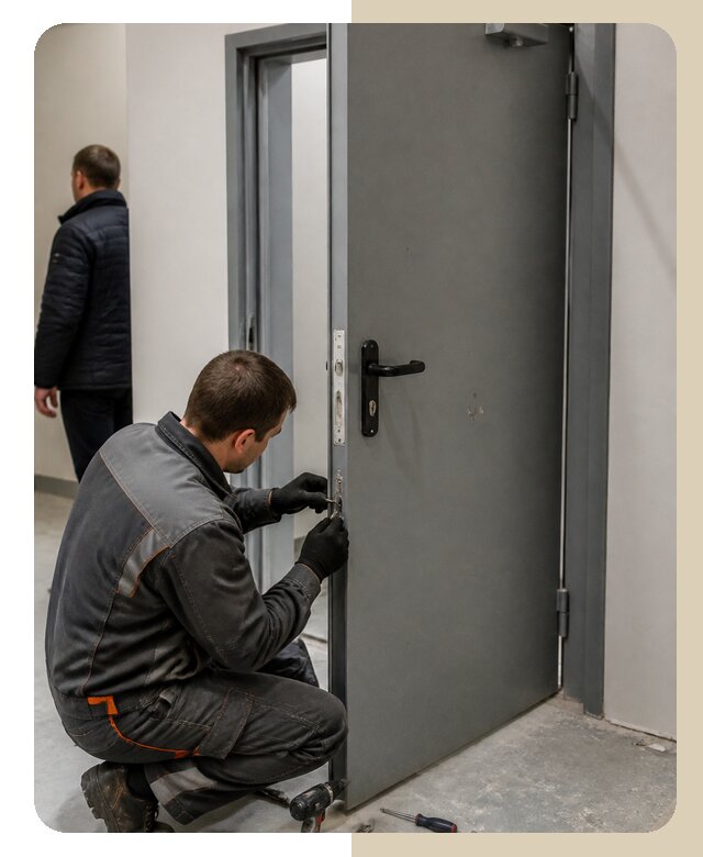 Ремонт противопожарной двери в Ельце по цене 6674 р. | ДвериЛегко-Елц